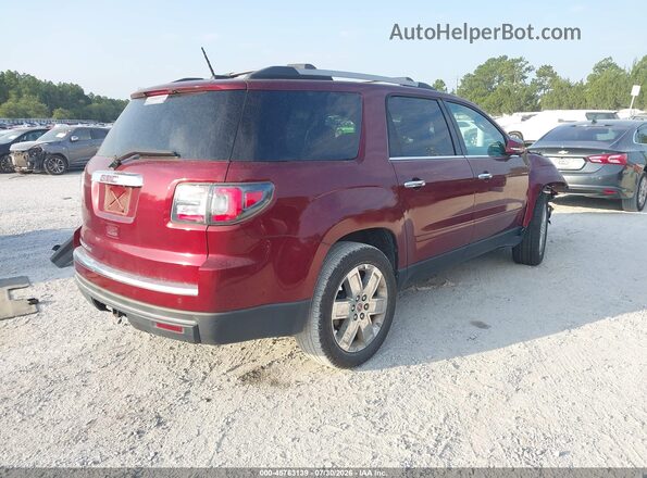 1GKKRSKD3HJ227946 2017 GMC ACADIA Red Trasero derecho