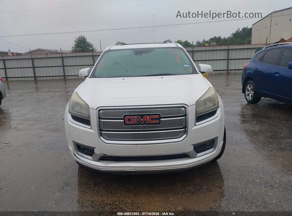 1GKKRTKD6GJ118322 2016 GMC ACADIA White Vista del cuadro de instrumentos