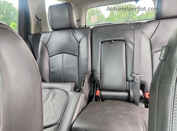 1GKKVRKD2GJ259581 2016 GMC ACADIA Black უკანა სავარძლების ხედი