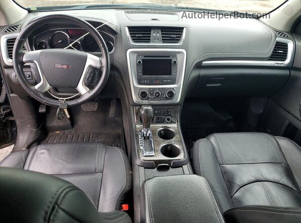 1GKKVRKD5GJ336847 2016 GMC ACADIA Black Widok deski rozdzielczej