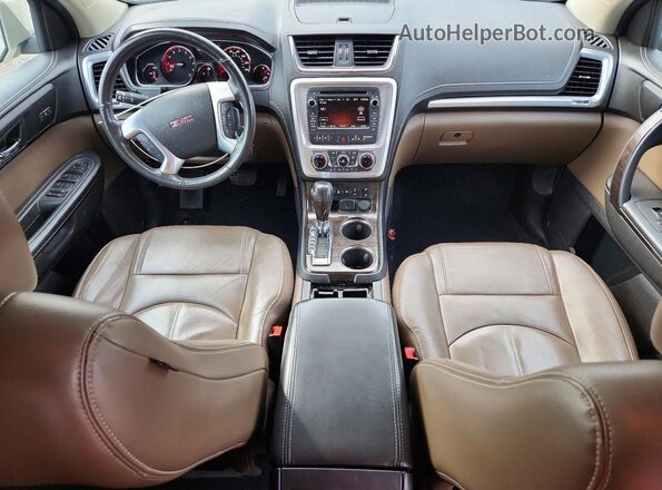 1GKKVRKDXGJ168736 2016 GMC ACADIA Tan Vista del salpicadero