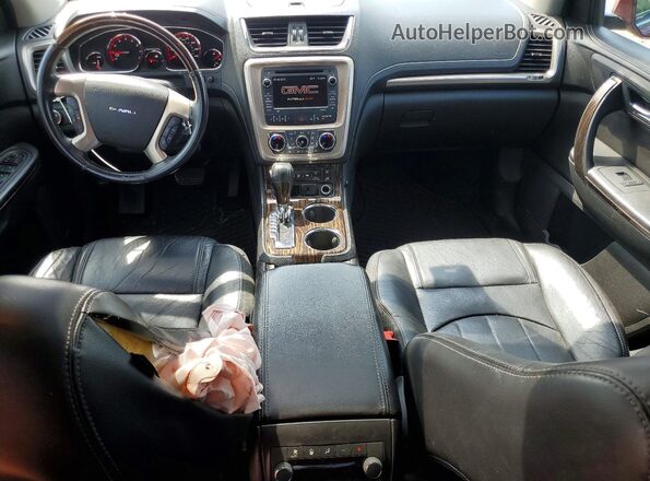 1GKKVTKD0GJ248382 2016 GMC ACADIA Maroon Widok deski rozdzielczej
