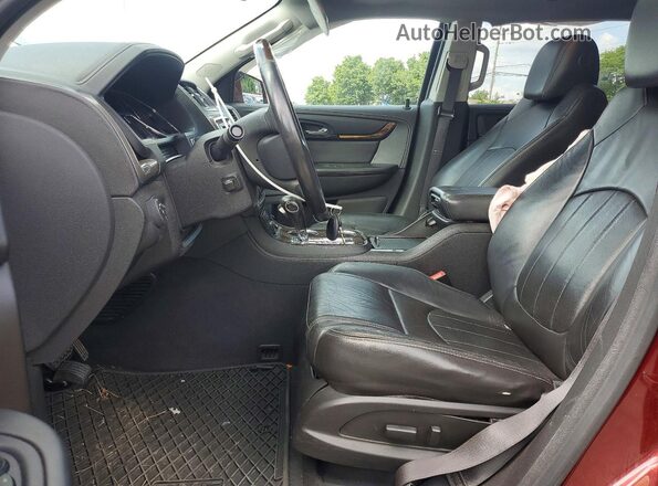 1GKKVTKD0GJ248382 2016 GMC ACADIA Maroon Widok wnętrza z przodu