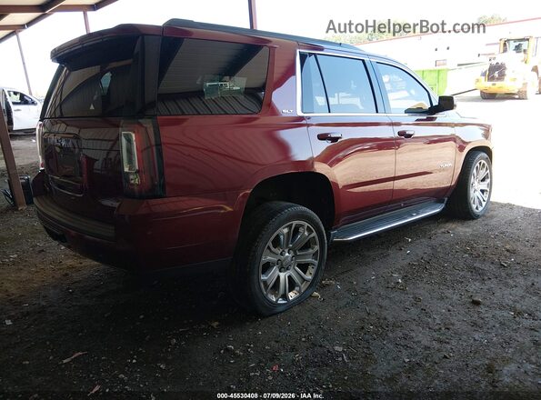 1GKS1BKC1JR139208 2018 GMC YUKON Maroon Tył prawy