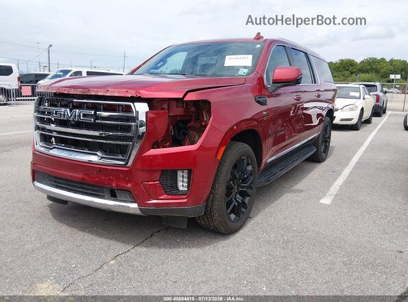 1GKS1GKD7PR255334 2023 GMC YUKON Red Առջևի ձախ երեք քառորդ տեսարան