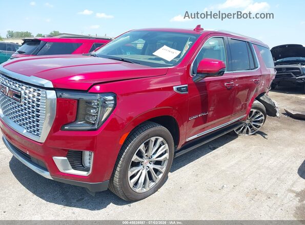 1GKS2DKL8MR284646 2021 GMC YUKON Red წინა მარცხენა ხედი სამი მეოთხედიდან