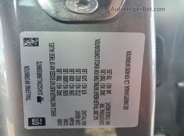 1GKS2DKL9NR306672 2022 GMC YUKON Gray სალონის 360-გრადუსიანი ხედი