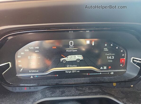 1GKS2DKLXPR234948 2023 GMC YUKON White Вид щитка приладів