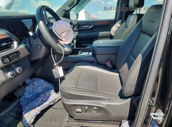 1GKS2DRL2SR308636 2025 GMC YUKON Black Widok wnętrza z przodu