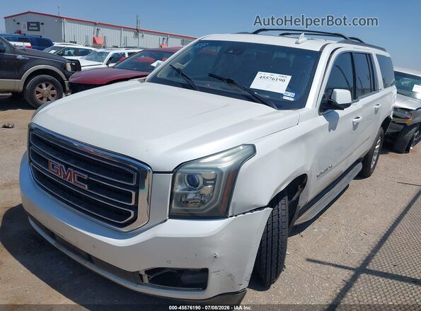 1GKS2GKC5GR158685 2016 GMC YUKON White Առջևի ձախ երեք քառորդ տեսարան