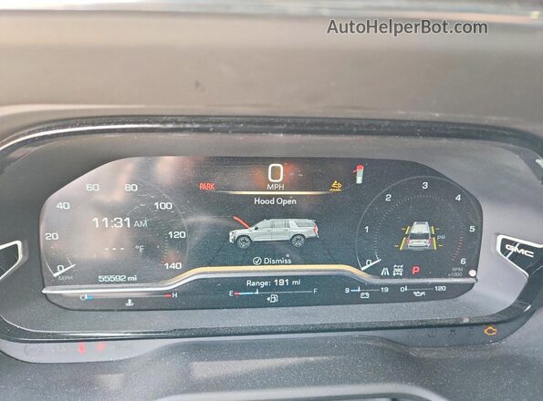 1GKS2JKT1PR484836 2023 GMC YUKON White Вид щитка приладів