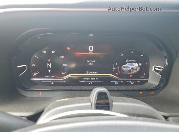 1GKS2KKL8RR201759 2024 GMC YUKON Blue ხელსაწყოთა პანელის ხედი