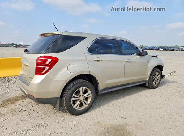 1GNALBEK5GZ104580 2016 CHEVROLET EQUINOX Gold Trasero derecho