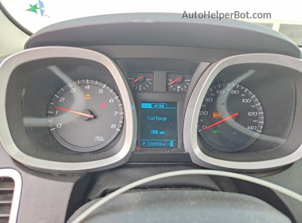 1GNALCEK9GZ107777 2016 CHEVROLET EQUINOX White ხელსაწყოთა პანელის ხედი