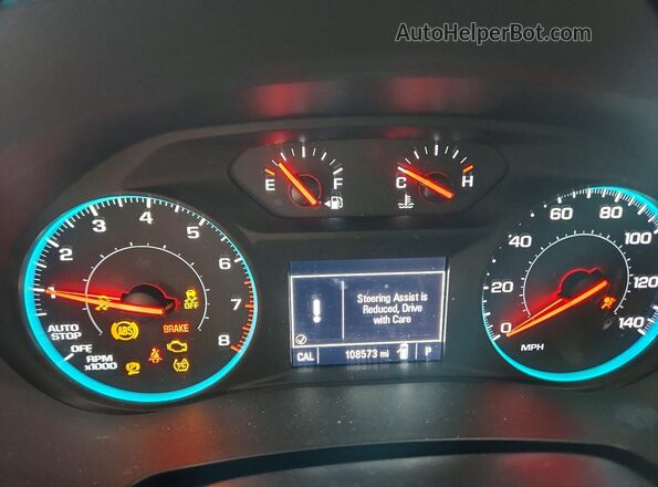 1GNERFKW0LJ278080 2020 CHEVROLET TRAVERSE White Вид щитка приладів