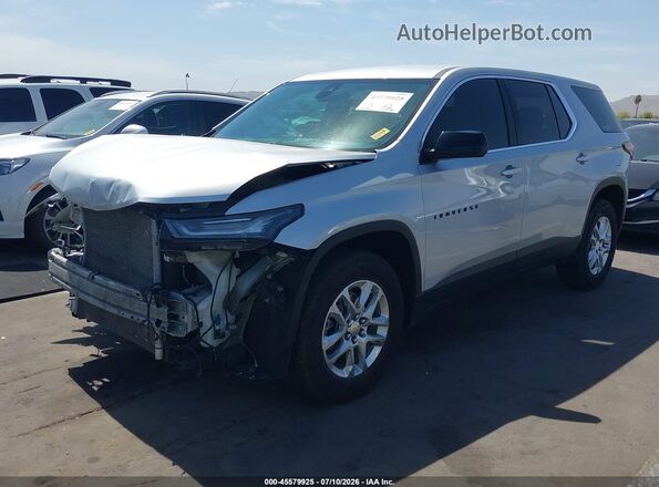 1GNERFKW2NJ122013 2022 CHEVROLET TRAVERSE Silver Przód lewy