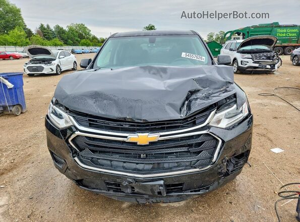 1GNERFKW7KJ275983 2019 CHEVROLET TRAVERSE Black Front view