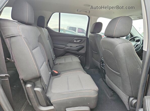 1GNERFKW7KJ275983 2019 CHEVROLET TRAVERSE Black Rear seats view