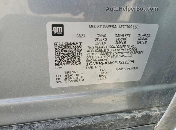 1GNERFKW9PJ312295 2023 CHEVROLET TRAVERSE Black Սալոնի 360 աստիճան տեսք