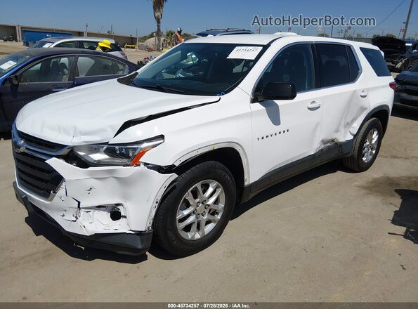 1GNERFKWXKJ313058 2019 CHEVROLET TRAVERSE White Front left