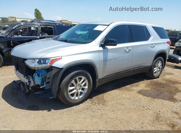 1GNERFKWXMJ175721 2021 CHEVROLET TRAVERSE Серебряный Передняя левая четверть