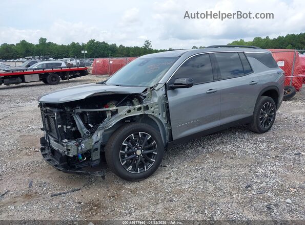 1GNERGKS1TJ146352 2026 CHEVROLET TRAVERSE Gray წინა მარცხენა ხედი სამი მეოთხედიდან