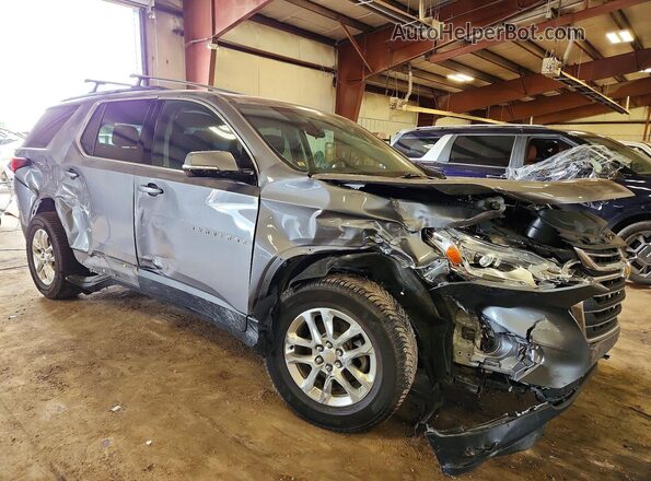 1GNERGKW0KJ290556 2019 CHEVROLET TRAVERSE Gray Front right