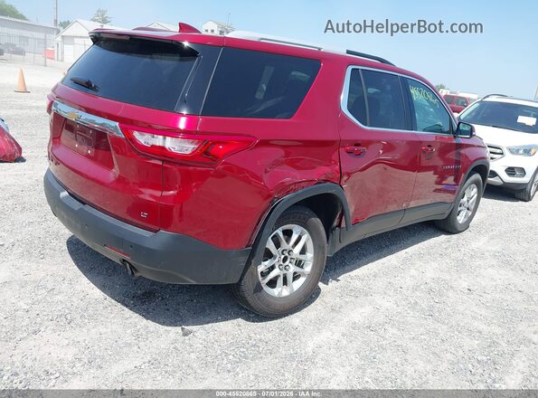 1GNERGKW2JJ112453 2018 CHEVROLET TRAVERSE Maroon Հետևի աջ