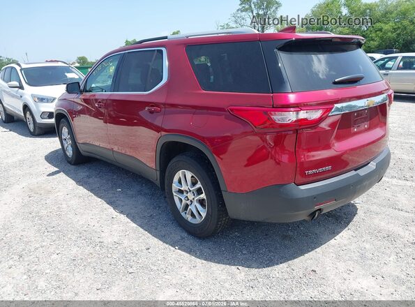 1GNERGKW2JJ112453 2018 CHEVROLET TRAVERSE Maroon Հետևի ձախ