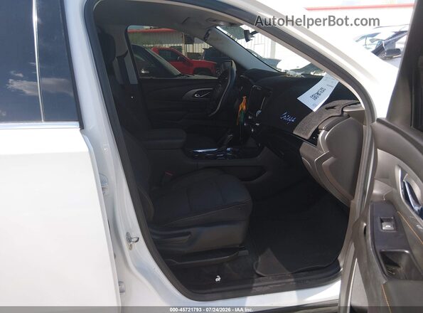 1GNERGKW2KJ138262 2019 CHEVROLET TRAVERSE White წინა სალონის ხედი