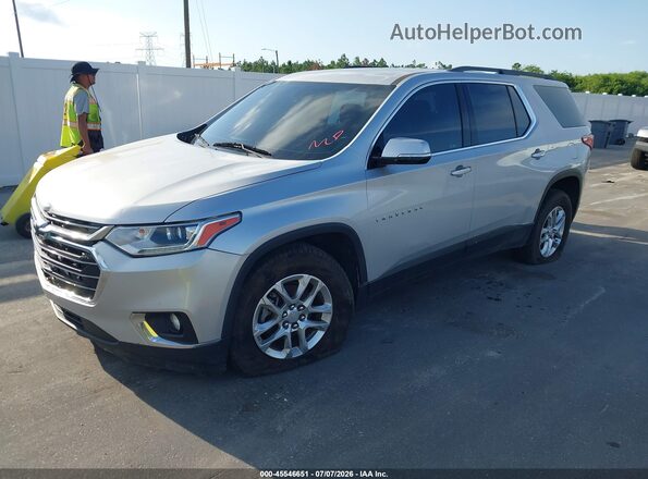 1GNERGKW2KJ158656 2019 CHEVROLET TRAVERSE Silver Front left