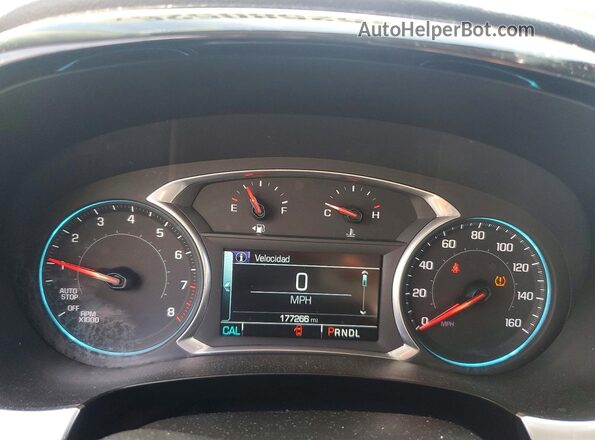 1GNERGKW2KJ209816 2019 CHEVROLET TRAVERSE Черный Вид щитка приборов