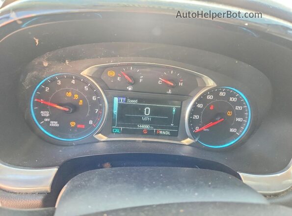 1GNERGKW2KJ292602 2019 CHEVROLET TRAVERSE Blue Widok zestawu wskaźników