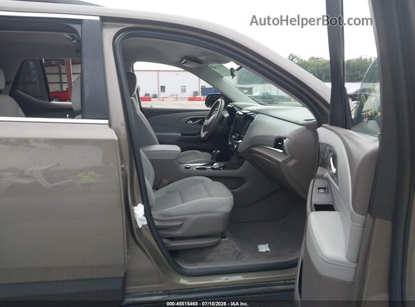 1GNERGKW2LJ135508 2020 CHEVROLET TRAVERSE Brown წინა სალონის ხედი