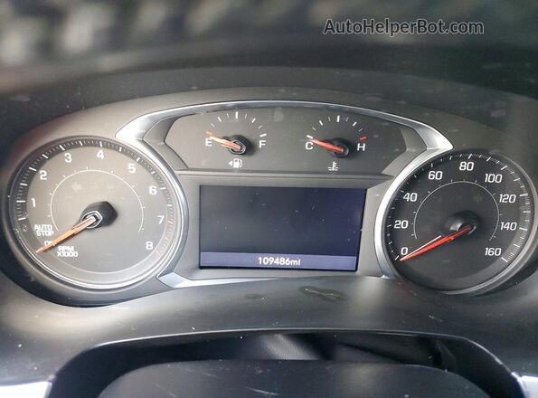 1GNERGKW2LJ208876 2020 CHEVROLET TRAVERSE Gray Instrument cluster view