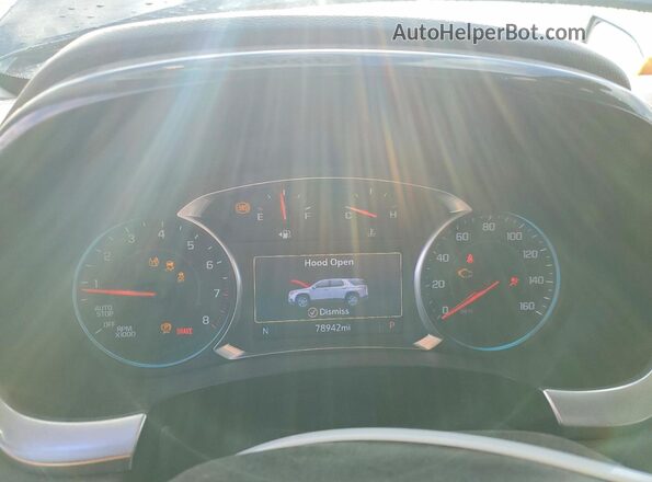 1GNERGKW2LJ238511 2020 CHEVROLET TRAVERSE Black Instrument cluster view