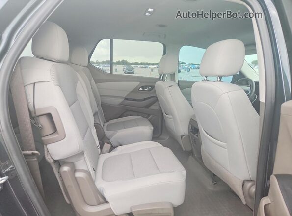 1GNERGKW2LJ321694 2020 CHEVROLET TRAVERSE Charcoal Rear interior view