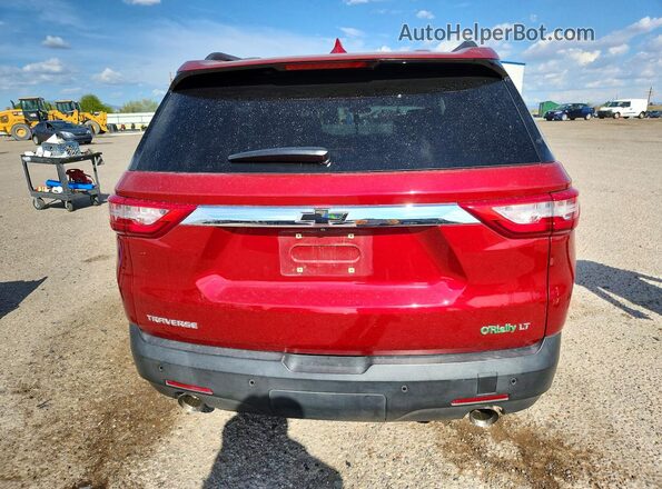 1GNERGKW2MJ174360 2021 CHEVROLET TRAVERSE Темно-бордовый Вид сзади