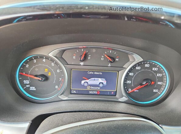 1GNERGKW2MJ174360 2021 CHEVROLET TRAVERSE Темно-бордовый Вид щитка приборов
