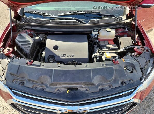 1GNERGKW2MJ174360 2021 CHEVROLET TRAVERSE Темно-бордовый Вид подкапотного пространства