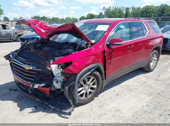 1GNERGKW4MJ167457 2021 CHEVROLET TRAVERSE Red Front left