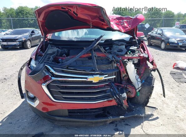 1GNERGKW4MJ167457 2021 CHEVROLET TRAVERSE Red Dashboard view