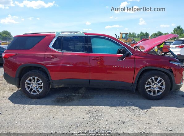 1GNERGKW4MJ167457 2021 CHEVROLET TRAVERSE Red Instrument cluster view