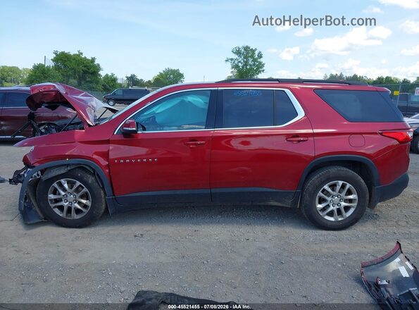 1GNERGKW4MJ167457 2021 CHEVROLET TRAVERSE Red Rear interior view