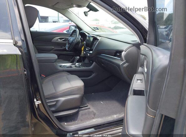 1GNERGKW5KJ241448 2019 CHEVROLET TRAVERSE Black Front interior view