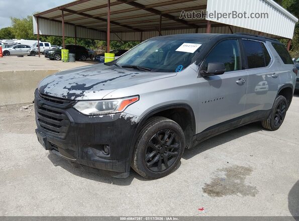 1GNERGKW5MJ247155 2021 CHEVROLET TRAVERSE Silver წინა მარცხენა ხედი სამი მეოთხედიდან