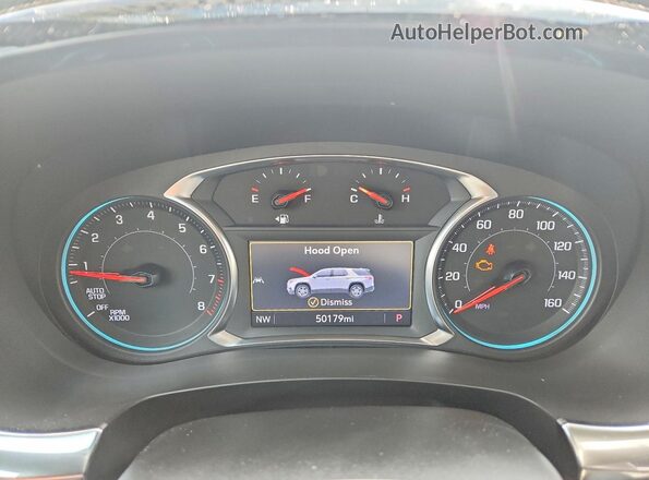 1GNERGKW5PJ201894 2023 CHEVROLET TRAVERSE White Вид щитка приладів