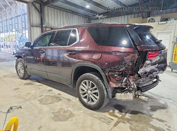 1GNERGKW5PJ265868 2023 CHEVROLET TRAVERSE Maroon Trasero izquierdo