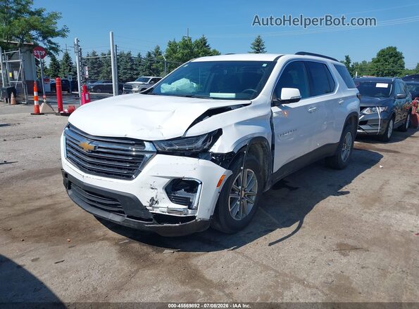1GNERGKW5PJ303759 2023 CHEVROLET TRAVERSE White წინა მარცხენა ხედი სამი მეოთხედიდან