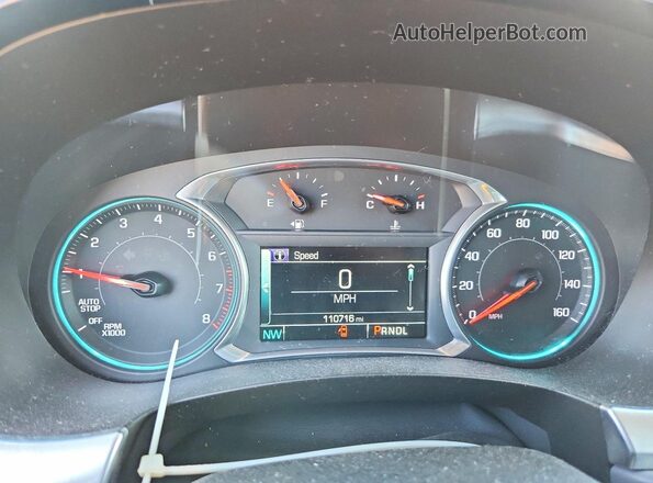 1GNERGKW6JJ192078 2018 CHEVROLET TRAVERSE Gray Вид щитка приладів
